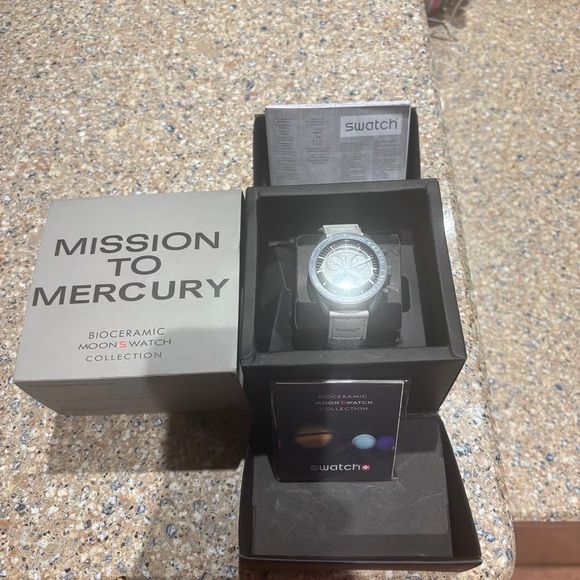 Swatch Black and Gray Chronograph Watch - Picture 3 of 4